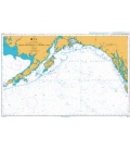 British Admiralty Nautical Chart 4810 Dixon Entrance to Unimak Pass