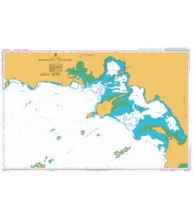 British Admiralty Australian Nautical Chart AUS120 Appraches to Thevenard