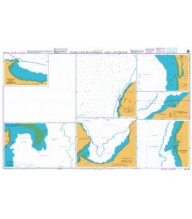 British Admiralty Australian Nautical Chart AUS 125 Plans in South Australia Gulf of St Vincent