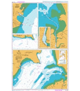 British Admiralty Australian Nautical Chart AUS136 Approaches to Whyalla and Port Pirie