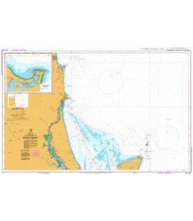 British Admiralty Australian Nautical Chart AUS235 Approaches to Moreton Bay
