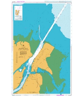British Admiralty Australian Nautical Chart AUS237 Brisbane River The Bar to Lytton Reach