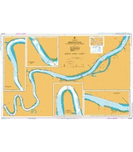 British Admiralty Australian Nautical Chart AUS238 Brisbane River - Lytton Reach to Victoria Bridge